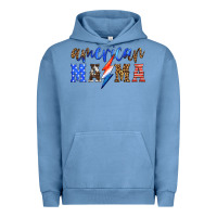 Pigment Pebble Blue american mama thunderbolt Urban Hoodie - HRA Design Shop