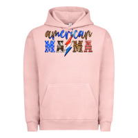 Pigment Salmon american mama thunderbolt Urban Hoodie - HRA Design Shop