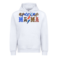 White american mama thunderbolt Urban Hoodie - HRA Design Shop