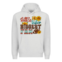 Dove Grey little sister biggest fan american football Premium Hoodie - HRA Design Shop
