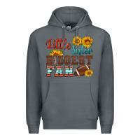 Rock little sister biggest fan american football Premium Hoodie - HRA Design Shop