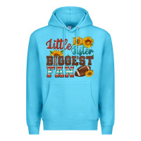 Ocean Blue little sister biggest fan american football Premium Hoodie - HRA Design Shop