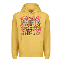 Antique Gold stealin hearts and makin farts Premium Hoodie - RacoonDesign