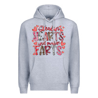 Heather Grey stealin hearts and makin farts Premium Hoodie - RacoonDesign