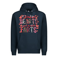 Navy stealin hearts and makin farts Premium Hoodie - RacoonDesign