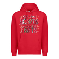 Red stealin hearts and makin farts Premium Hoodie - RacoonDesign