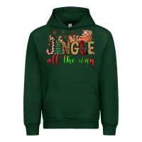 Forest Green jingle all the way Urban Hoodie - FaDigitalArtStudio