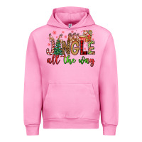 Fuchsia Pink jingle all the way Urban Hoodie - FaDigitalArtStudio