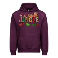 Mauve Wine jingle all the way Urban Hoodie - FaDigitalArtStudio