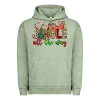 Pigment Oil Green jingle all the way Urban Hoodie - FaDigitalArtStudio