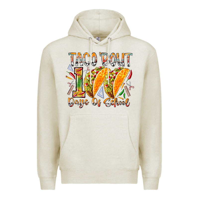 Taco Bout 100 Days Of School Premium Hoodie by RacoonDesign | Teevron
