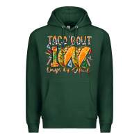 Sports Green taco bout 100 days of school Premium Hoodie - RacoonDesign