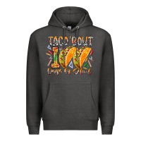 Charcoal Heather taco bout 100 days of school Premium Hoodie - RacoonDesign