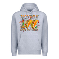 Heather Grey taco bout 100 days of school Premium Hoodie - RacoonDesign