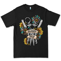 Black barber shop Premium Tee - SublimationCraftShop