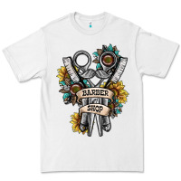 White barber shop Premium Tee - SublimationCraftShop