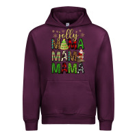Mauve Wine jolly mama mama mama Urban Hoodie - FaDigitalArtStudio