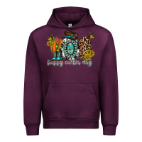 Mauve Wine happy easter egg western Urban Hoodie - RacoonDesign