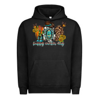 Pigment Black happy easter egg western Urban Hoodie - RacoonDesign