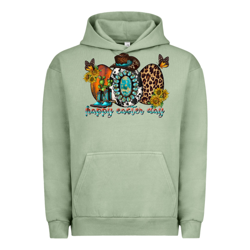 Happy Easter Egg Western Urban Hoodie by RacoonDesign | Teevron