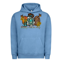 Pigment Pebble Blue happy easter egg western Urban Hoodie - RacoonDesign