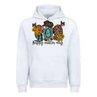 White happy easter egg western Urban Hoodie - RacoonDesign