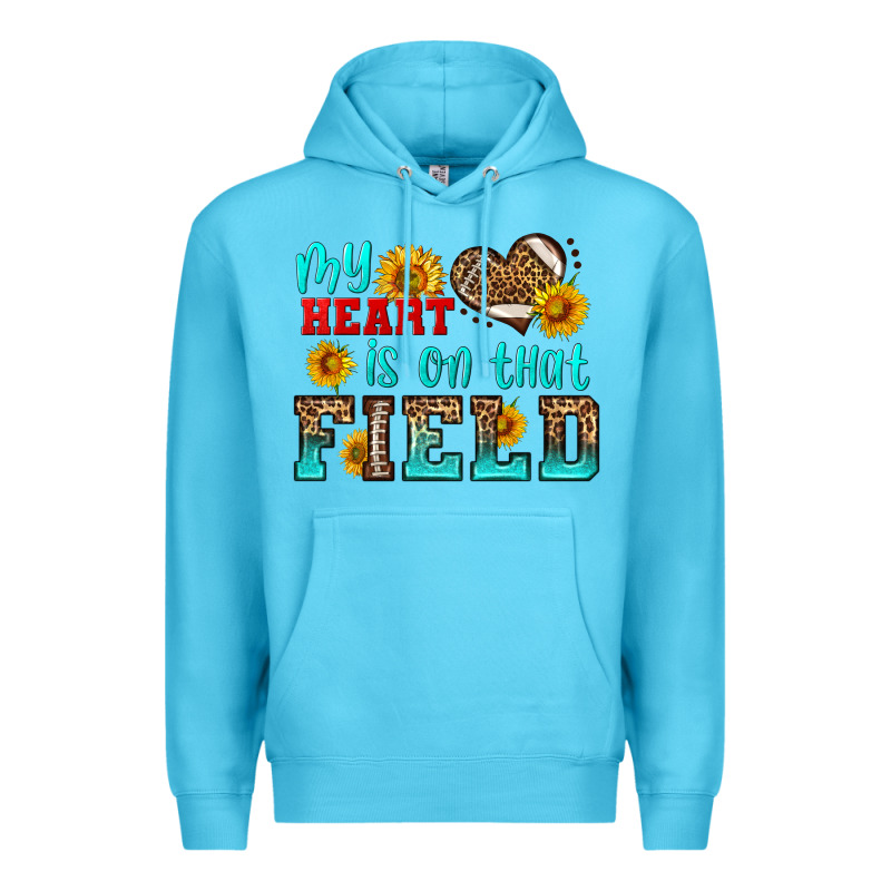 My Heart Is On That Field American Football Premium Hoodie by HRA Design Shop | Teevron
