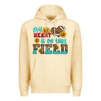 Pina Colada my heart is on that field american football Premium Hoodie - HRA Design Shop