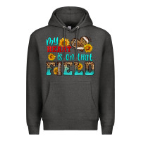 Charcoal Heather my heart is on that field american football Premium Hoodie - HRA Design Shop