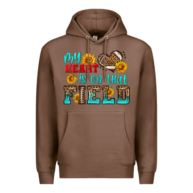 My Heart Is On That Field American Football Premium Hoodie by HRA Design Shop | Teevron