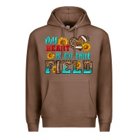Chestnut my heart is on that field american football Premium Hoodie - HRA Design Shop