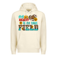 Sandshell my heart is on that field american football Premium Hoodie - HRA Design Shop
