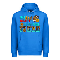 True Royal my heart is on that field american football Premium Hoodie - HRA Design Shop