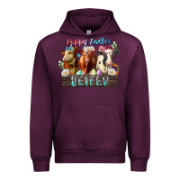 Mauve Wine happy easter heifer Urban Hoodie - RacoonDesign