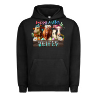 Pigment Black happy easter heifer Urban Hoodie - RacoonDesign