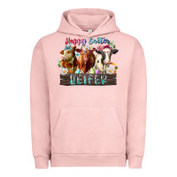 Pigment Salmon happy easter heifer Urban Hoodie - RacoonDesign