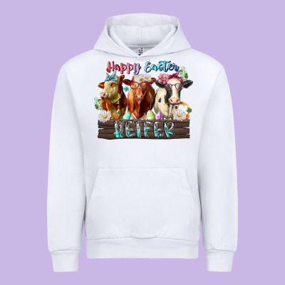 Happy Easter Heifer Urban Hoodie Designed By Racoondesign