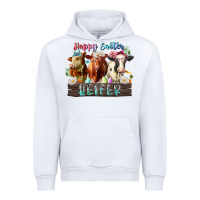 White happy easter heifer Urban Hoodie - RacoonDesign