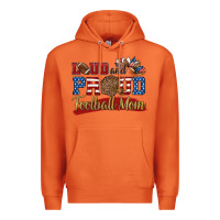 Carrot loud and proud football mom Premium Hoodie - HRA Design Shop