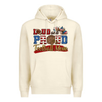 Sandshell loud and proud football mom Premium Hoodie - HRA Design Shop