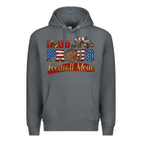 Rock loud and proud football mom Premium Hoodie - HRA Design Shop