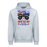 Heather Grey all american boy Urban Hoodie - HRA Design Shop
