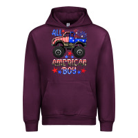 Mauve Wine all american boy Urban Hoodie - HRA Design Shop