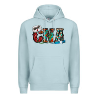 Blue Mist cna Premium Hoodie - CowhideDigitalArt