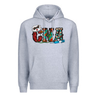 Heather Grey cna Premium Hoodie - CowhideDigitalArt