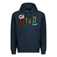 Navy cna Premium Hoodie - CowhideDigitalArt