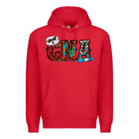 Red cna Premium Hoodie - CowhideDigitalArt