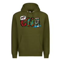 Army Green cna Premium Hoodie - CowhideDigitalArt