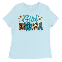 Baby Blue girl mama Ladies Tee - Artiststas