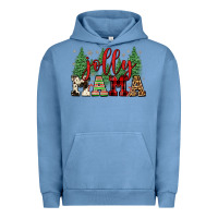 Pigment Pebble Blue jolly mama Urban Hoodie - FaDigitalArtStudio